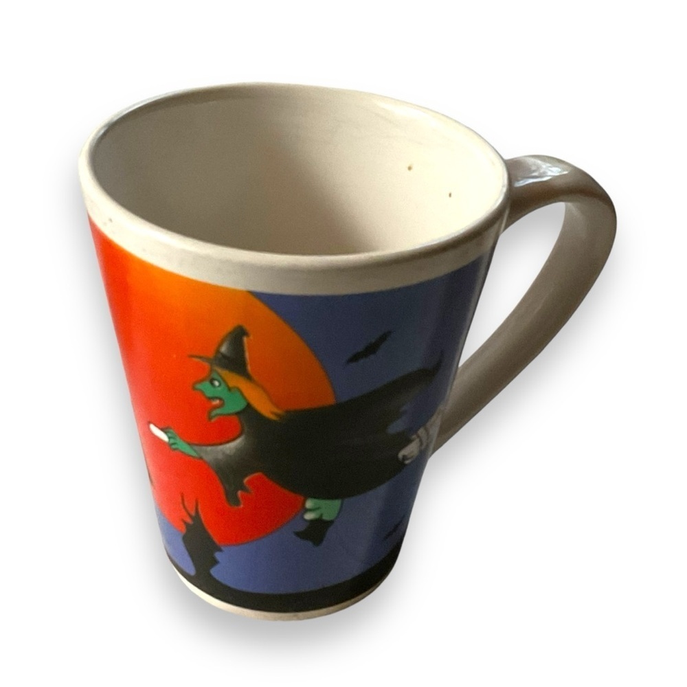 Vintage Mug Halloween Witch Haunted House Witchy Tea‎ Coffee Cup Ceramic